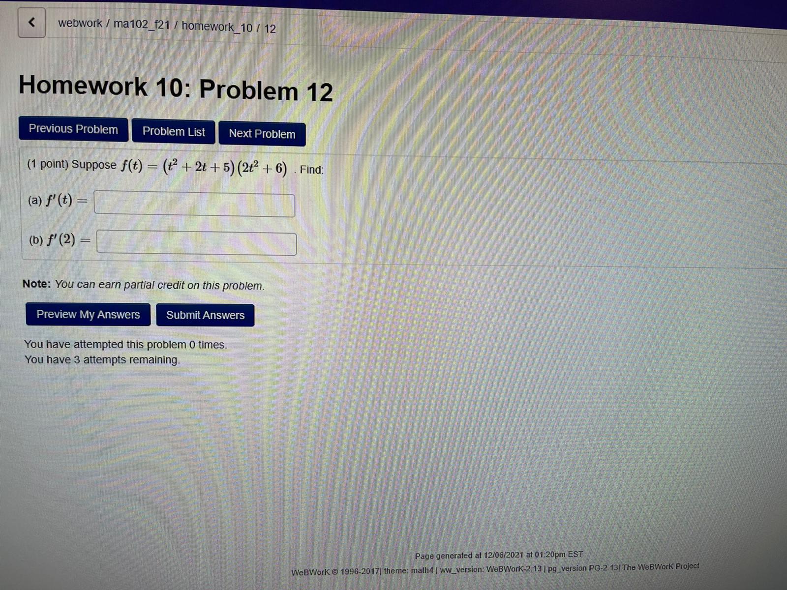 = 2. Answer: ii) = = 3. Answer. (c) The equation of