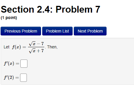 at the point (7, -4x). The equation of this tangent line can