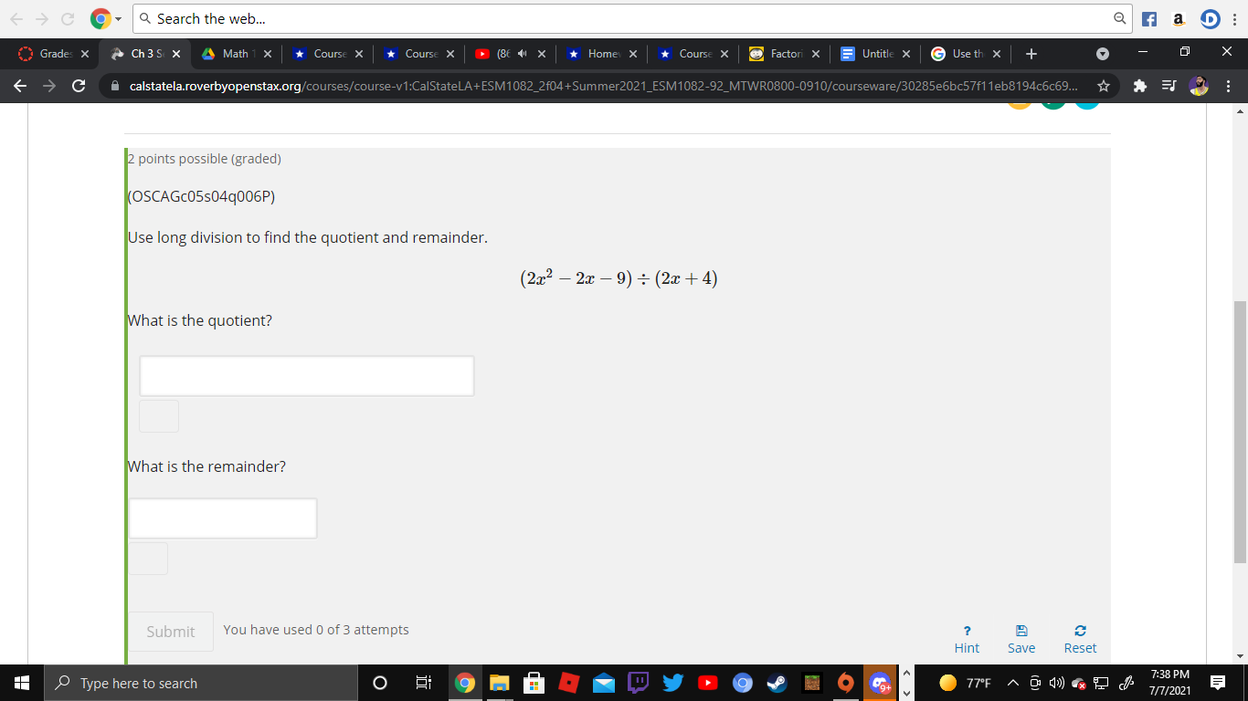  Q Search the web.. f a D Grades X Ch 3S