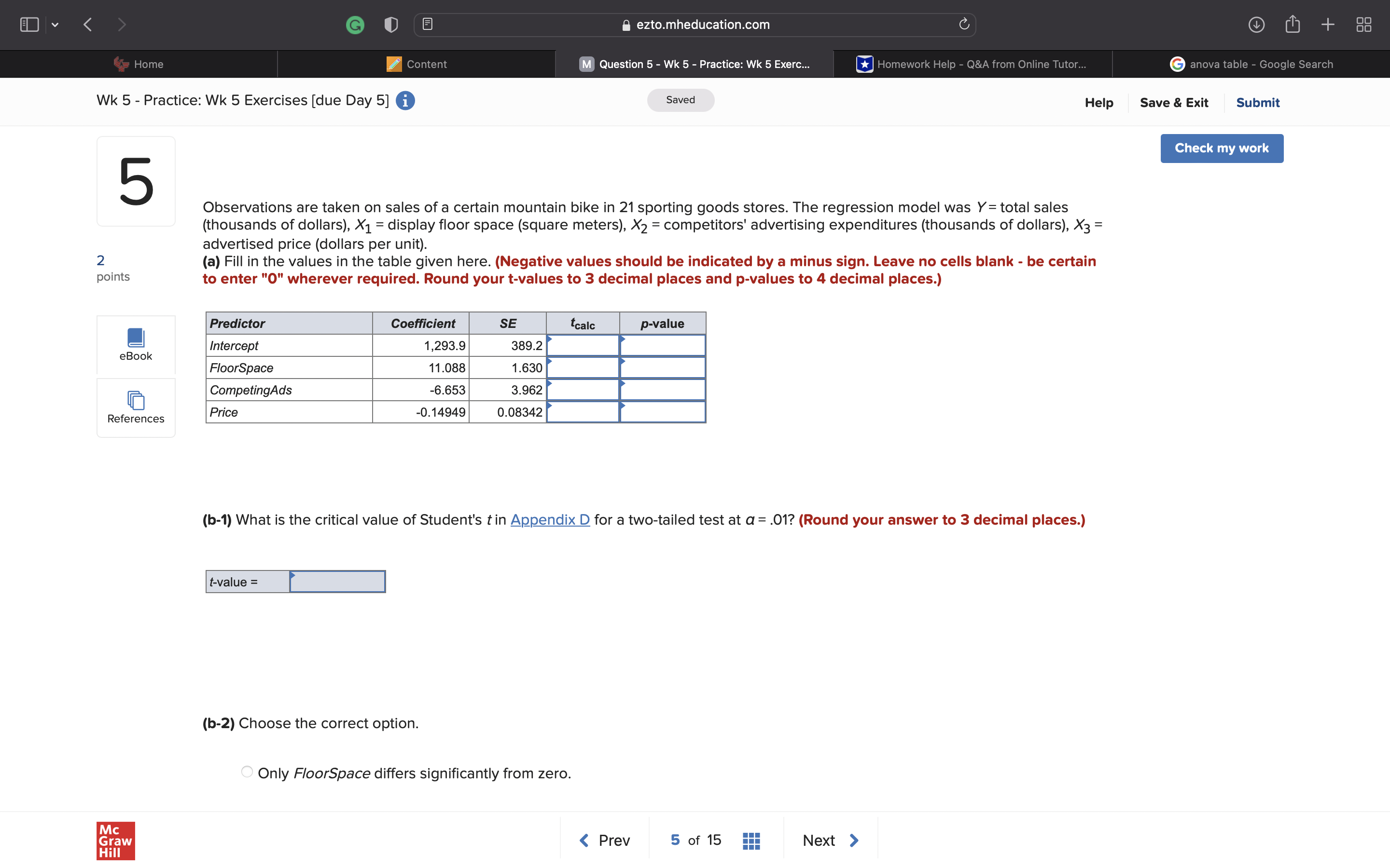 v G ezto.mheducation.com C + Home Content M Question 5 -