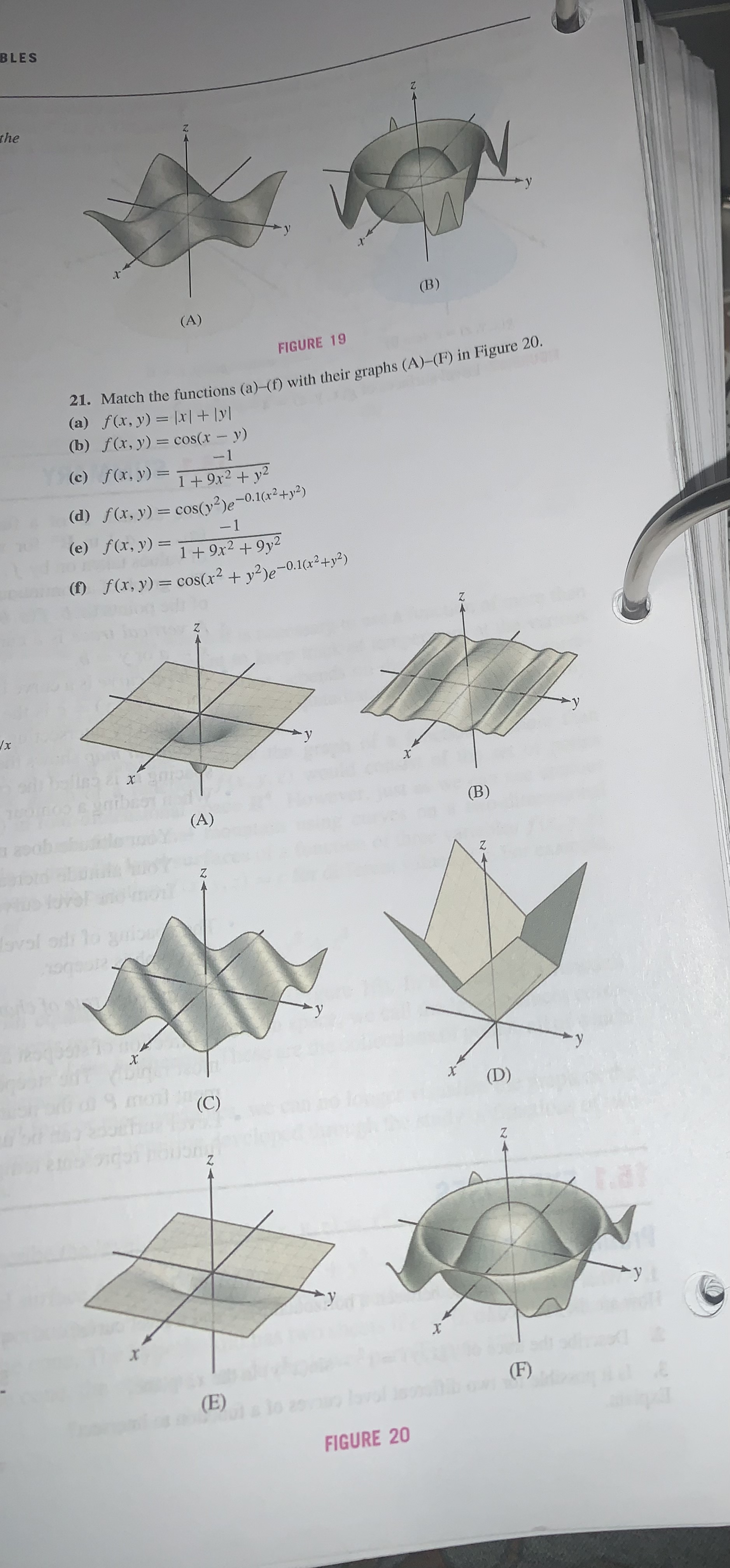 at each point evaluate the function or indicate that the function is