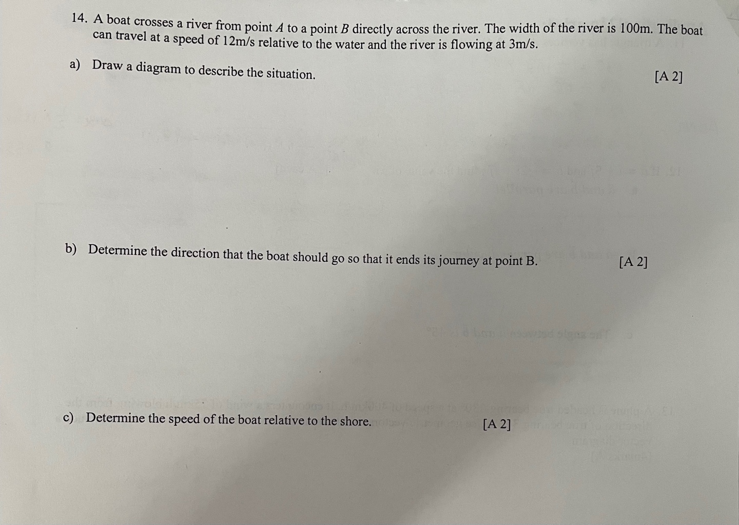 This is Calculus course especially about vectors. I need help with some