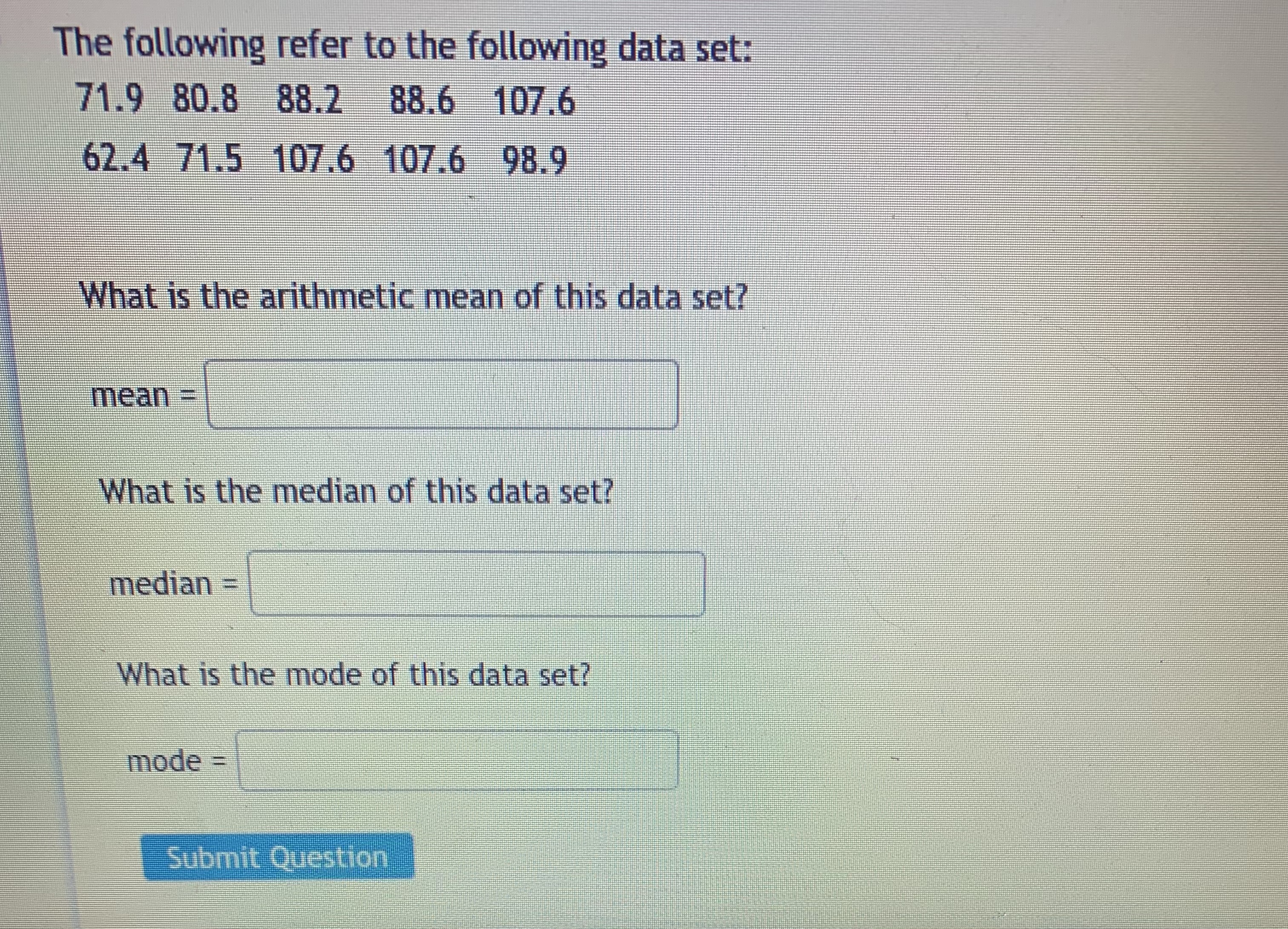 places. X 29. 23.8 25.5 21.2 27 4.8 11.1 23 Find the