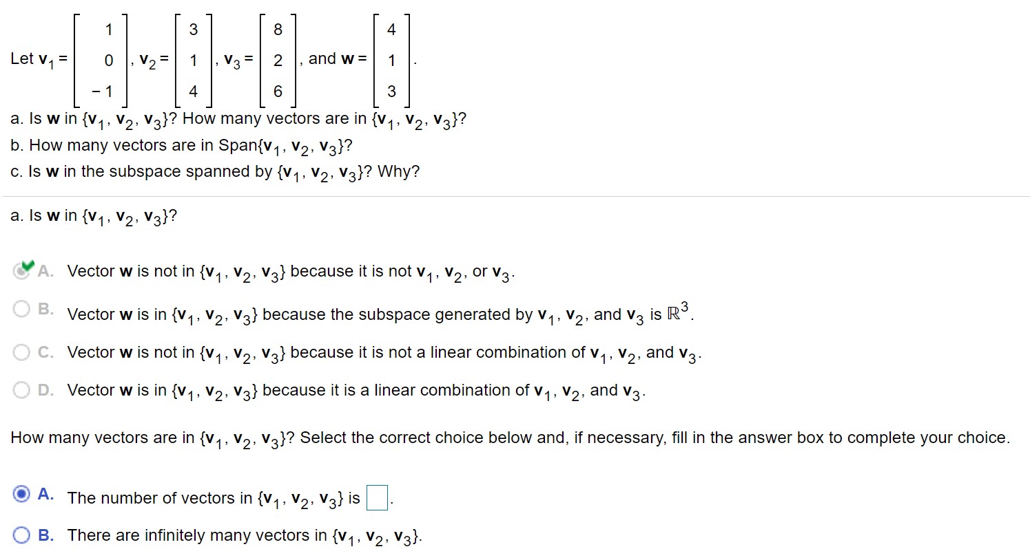  8 4 Let V, = 0 V 3 2 , and