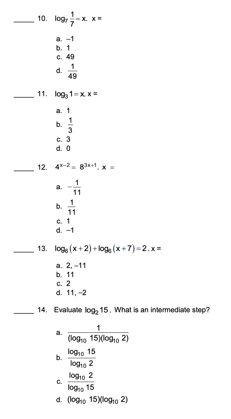 a. 3, -1 b. -4, 1 C. -3, 1 d. 4, -1