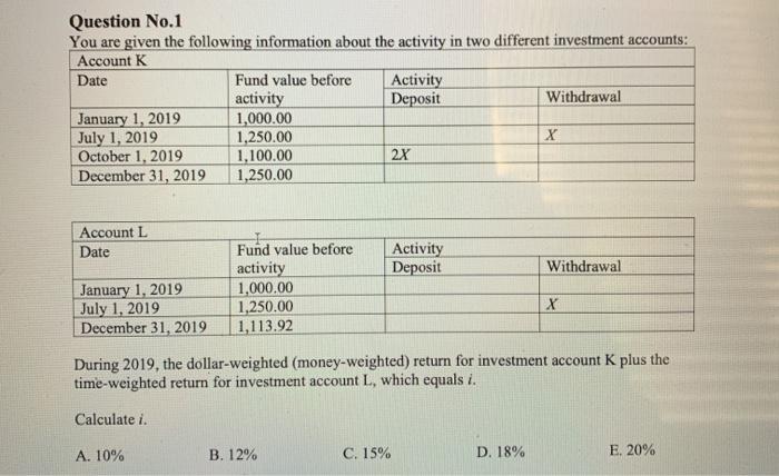 please solve this problem without using excel and show all steps. Question