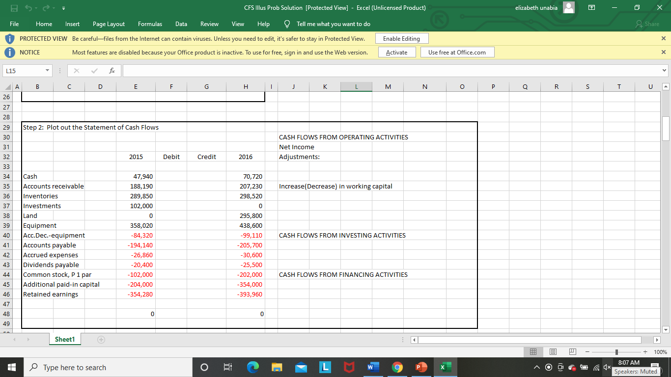 the year ended December 31, 2016 and 2015, is as follows:Dec. 31,
