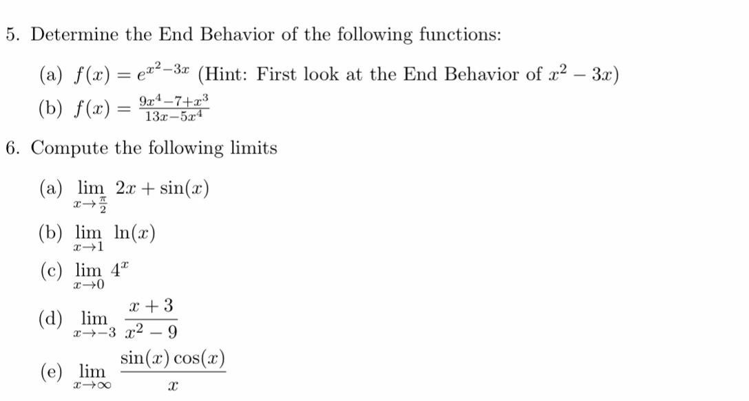 I know to do 5A, but not 5B and all of 6.