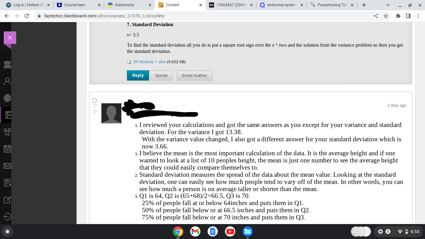 Check their calculations for Post 1 and Post 2. If any of