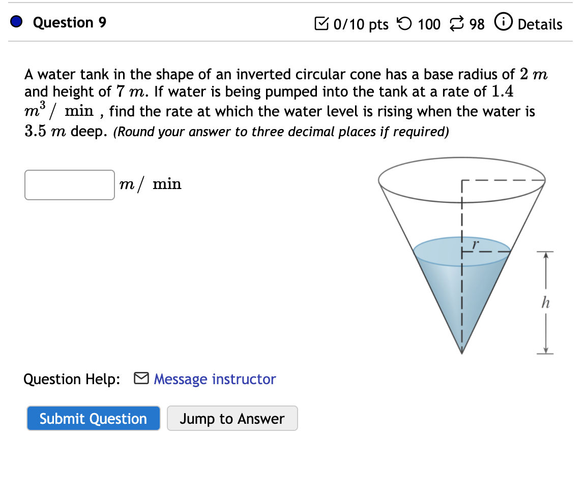  0 Question 9 B 0/10 pts '0 100 8 98 (9