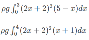 is a square of sidelength 2 maters= and the depth of the