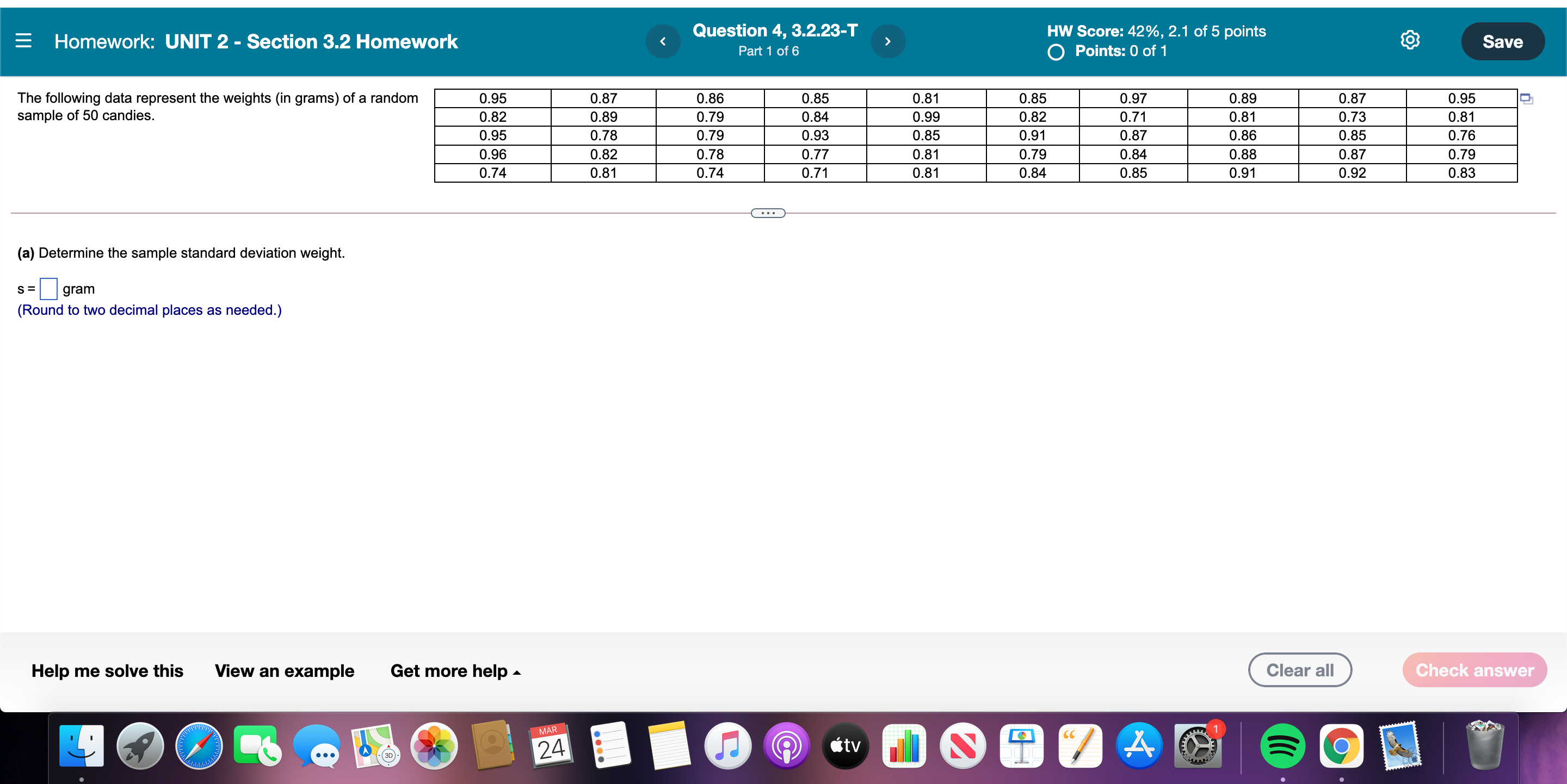 E Homework: UNIT 2 - Section 3.2 Homework Question 4, 3.2.23-T