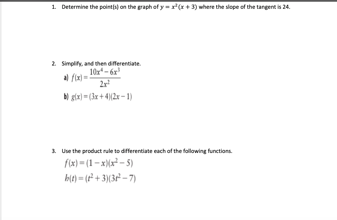 b) y = 7 3 - 2 7. A paint store sells