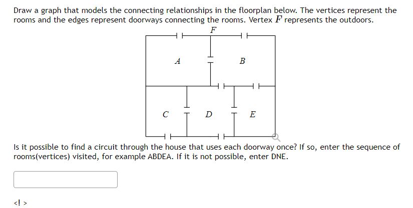 please assist Draw a graph that models the connecting relationships in the