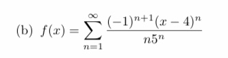 me a lot... How can I find the power series, in the