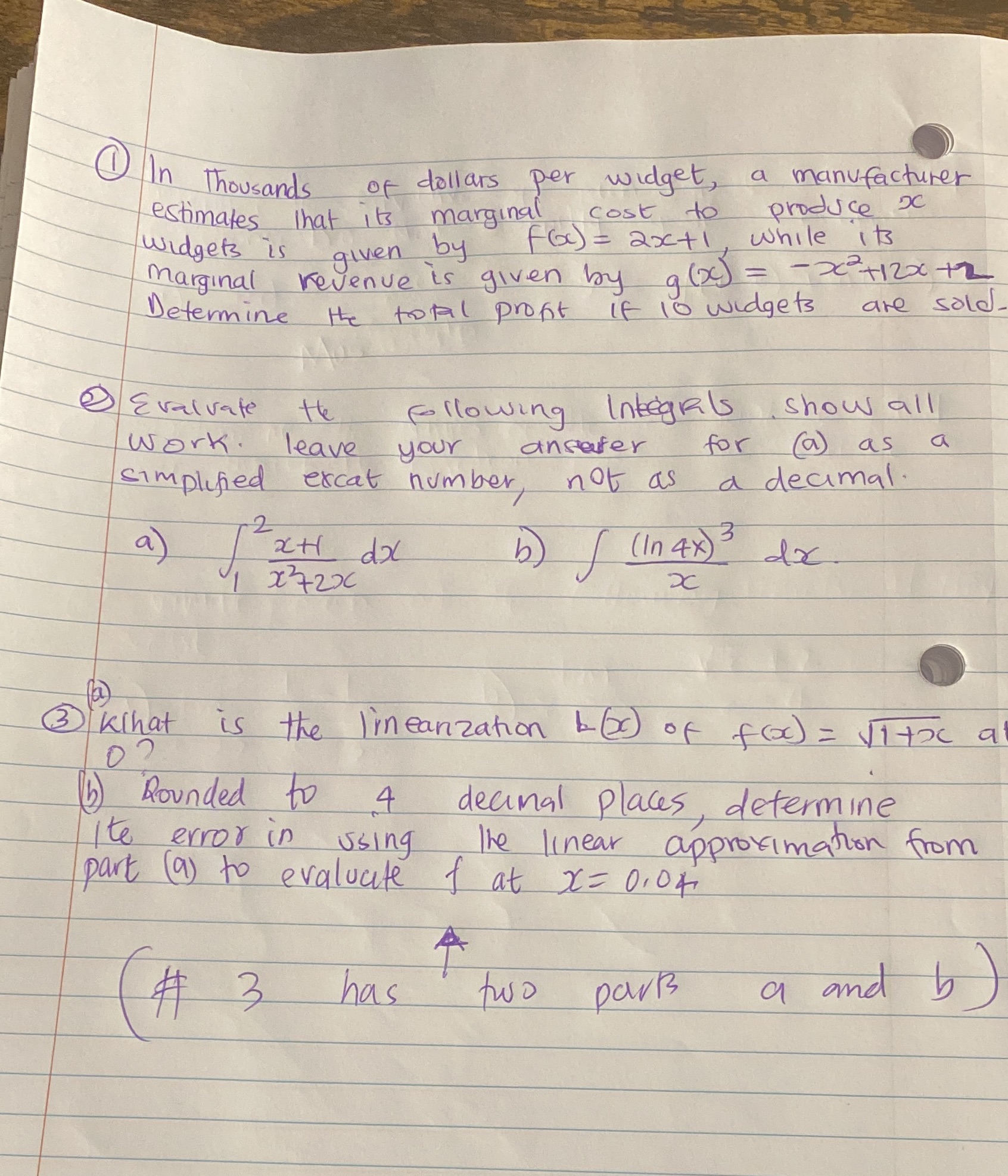 Hey help with this three questions. Please include all steps. Make it