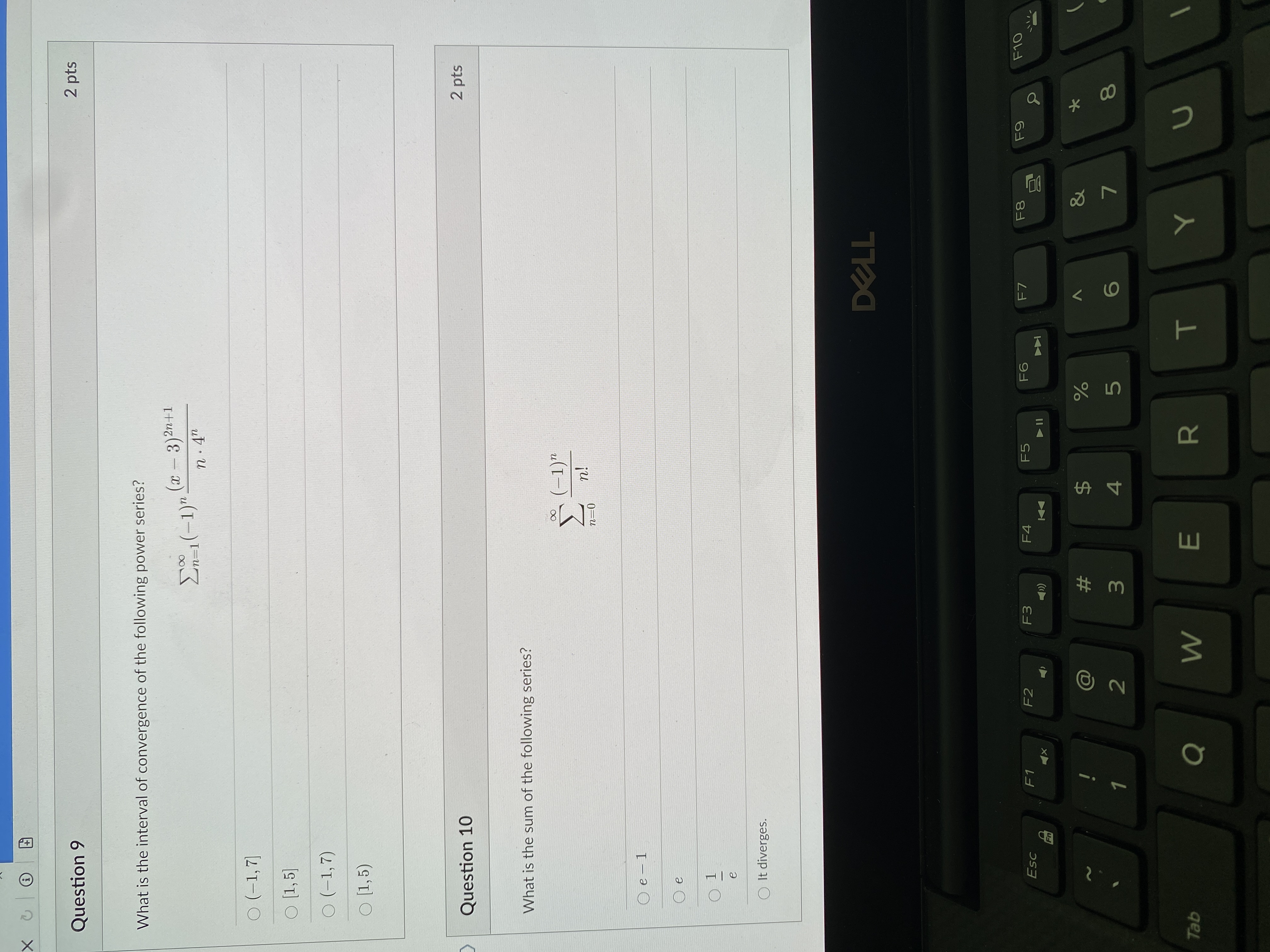both questions please by 11:05 X C B Question 9 2 pts