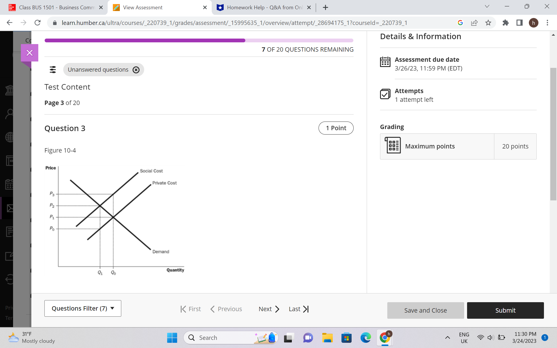need help with these micro multiple choice questions please :))) Class BUS