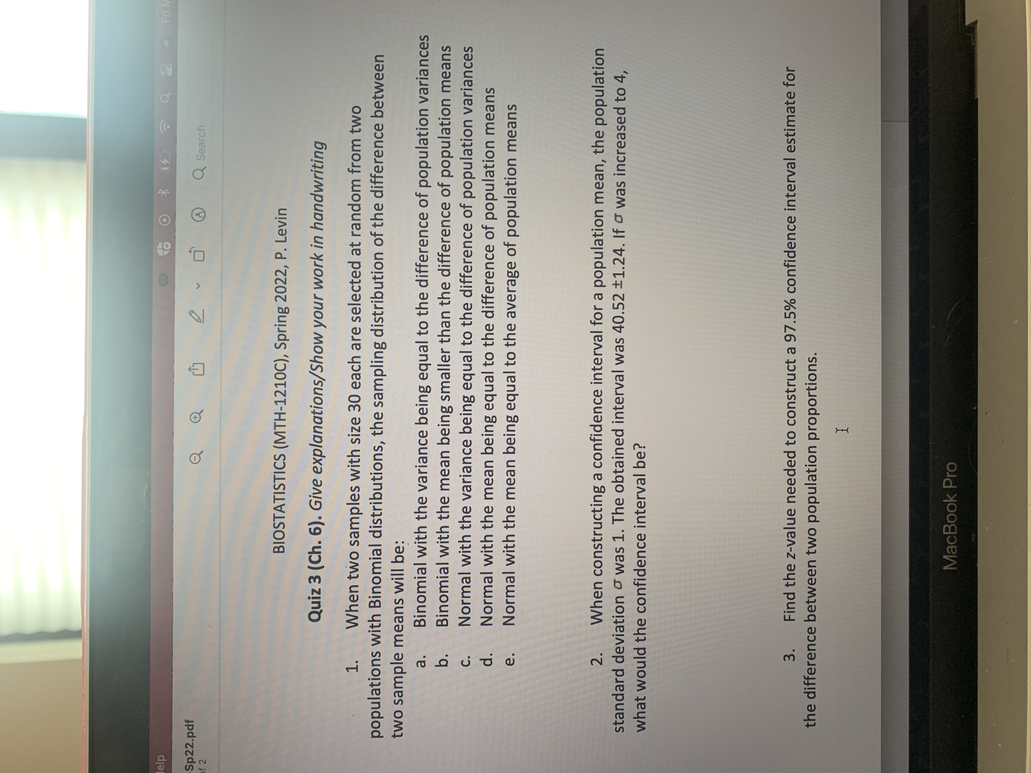 the assembly line. Past experiments based on large sample sizes show this