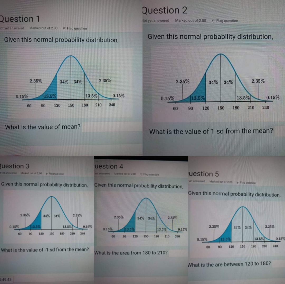 PLEASE ANSWER 1-5 thank you. Question 2 Question 1 Not yet answered