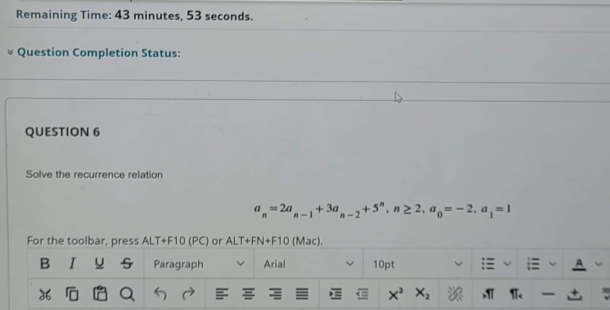 discrete math also b) prove the solution is correct using the mathematical