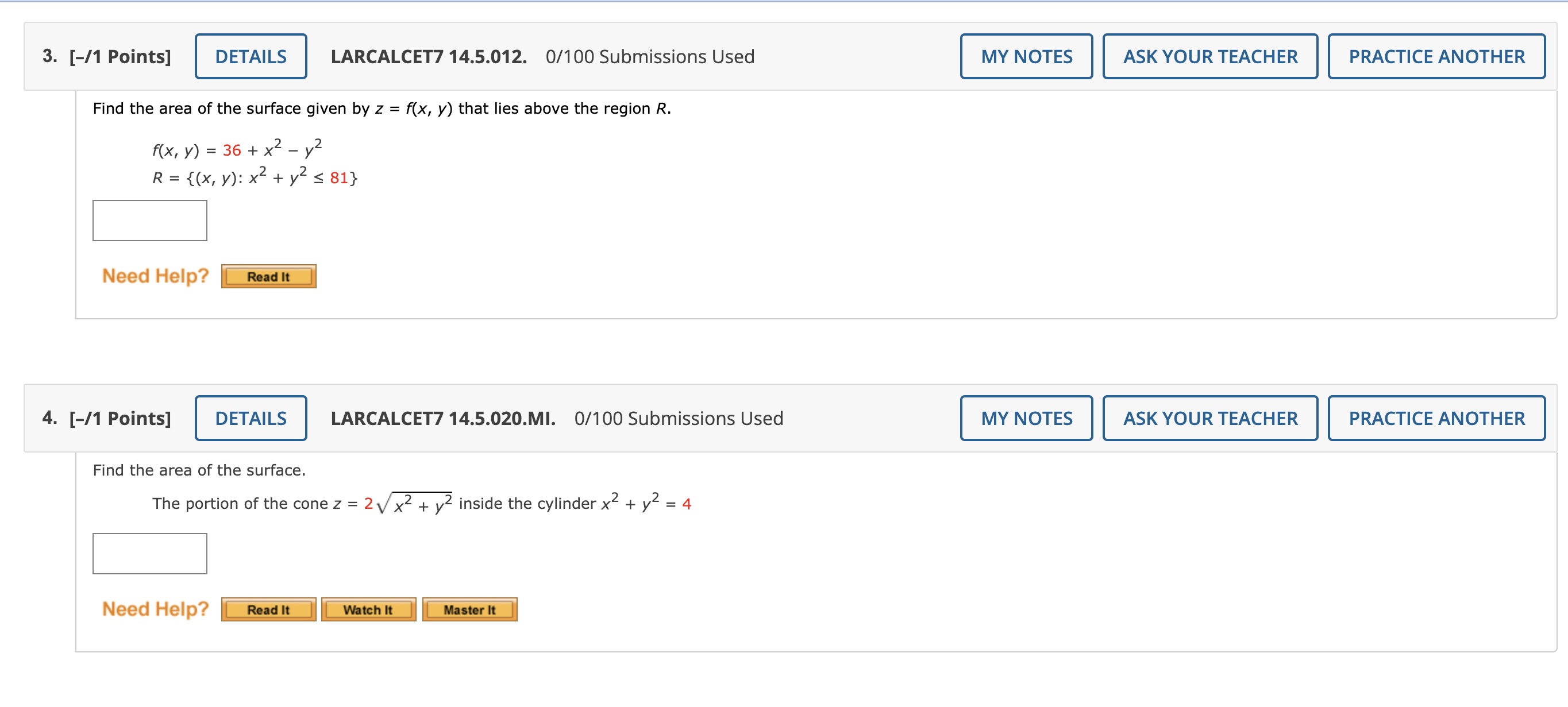 Please answer these two questions and SHOW ALL YOUR WORK! Thank you,
