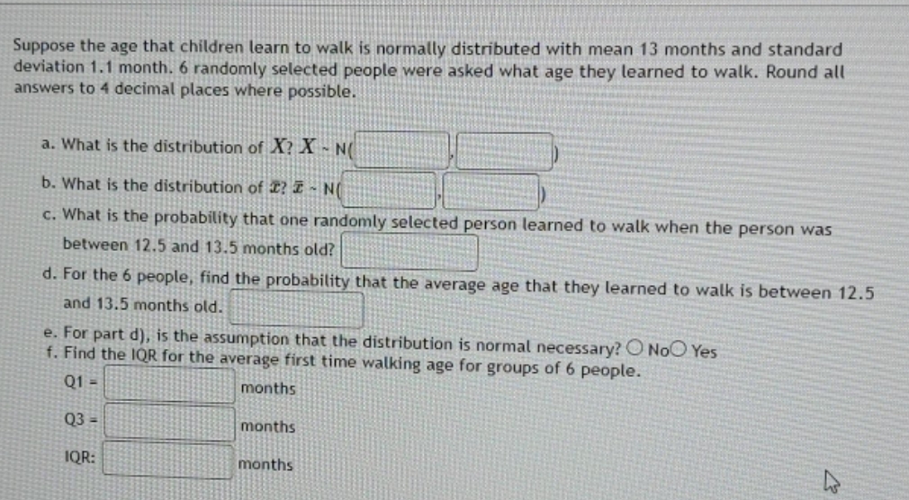 please send me the correct answer Suppose the age that children learn