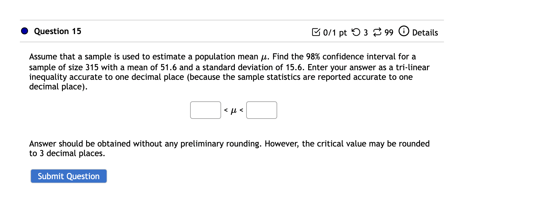 error M.E. that corresponds to a sample of size 13 servers with