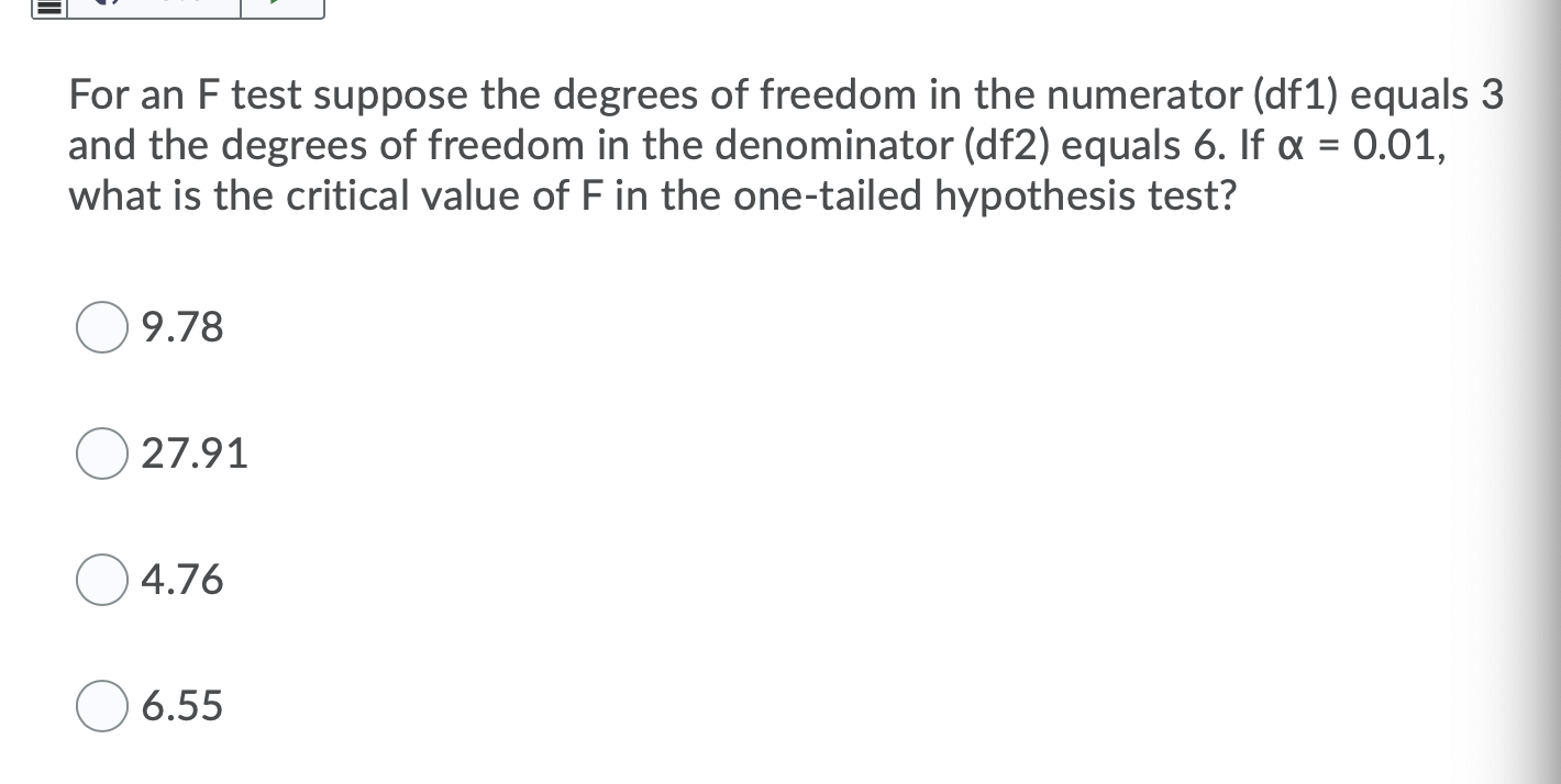 In which tail is the rejection region for the test of this