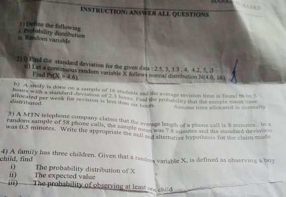 Answer all the questions given below INSTRUCTION: ANSWER ALL QUESTIONS 11 Define