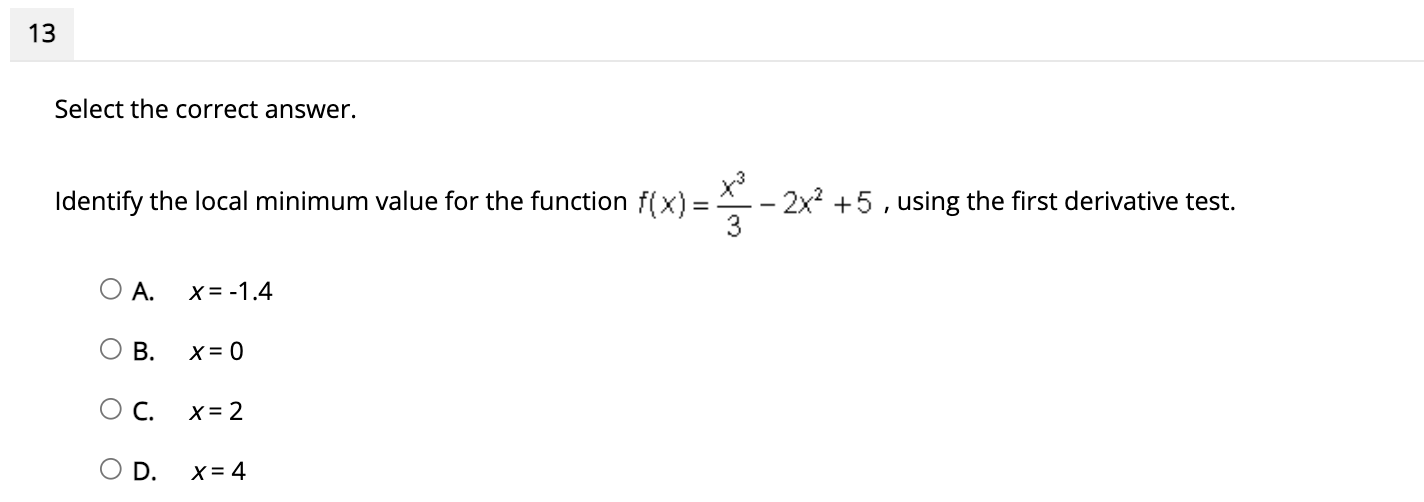 shown in the graph, estimate the value of c that satisfies the