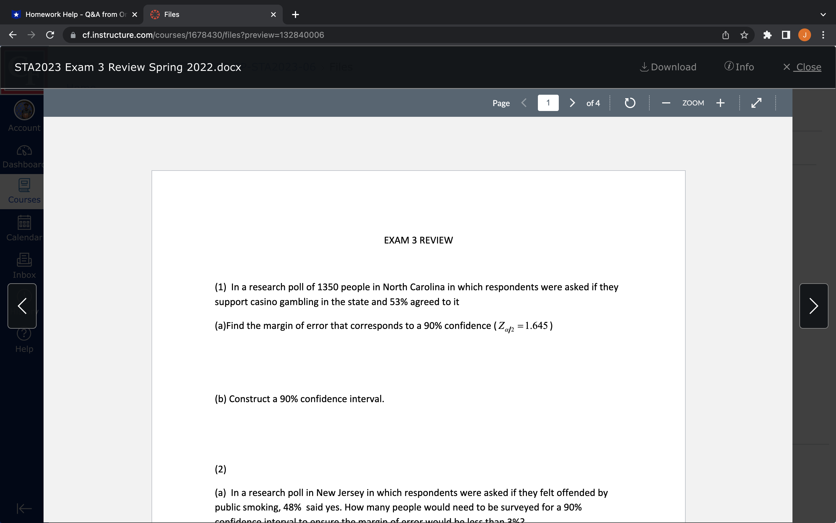 t Homework Help - Q&A from i X 6 C' cf.instructure.com