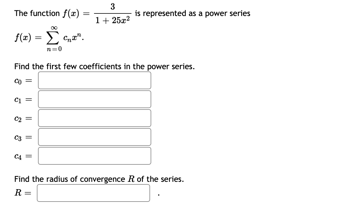 3 The function a: = ) 1 + 253:2 is represented