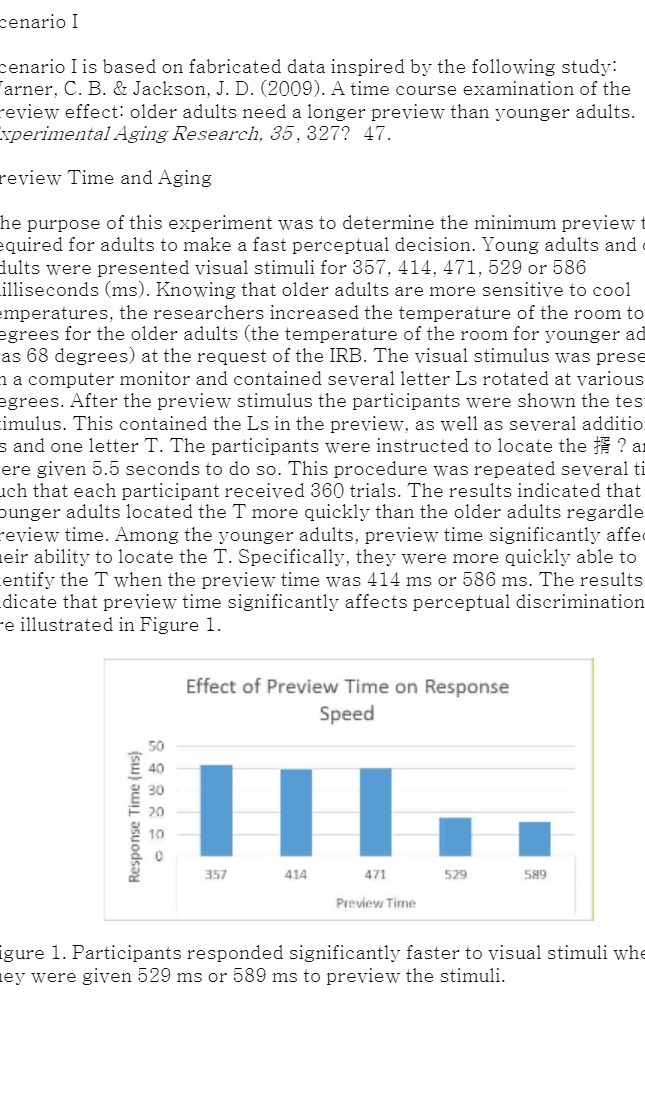  cenario I :enario I is based on fabricated data inspired by