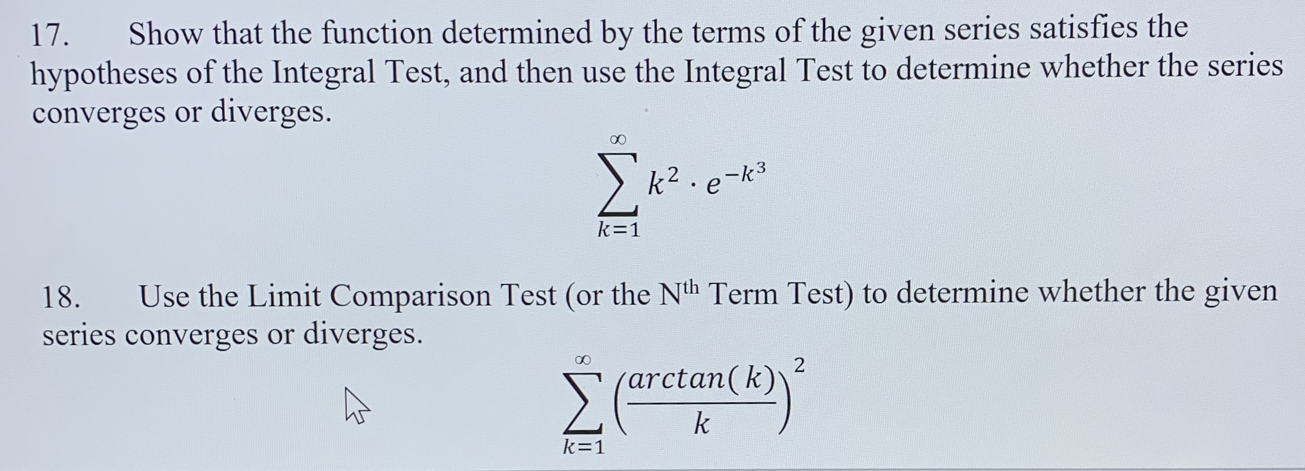 Can I please get help with # 17 & 18. 17. Show