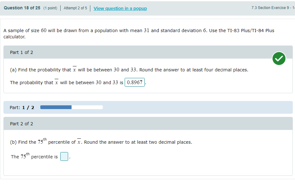  A sample of size 60 will be drawn from a population