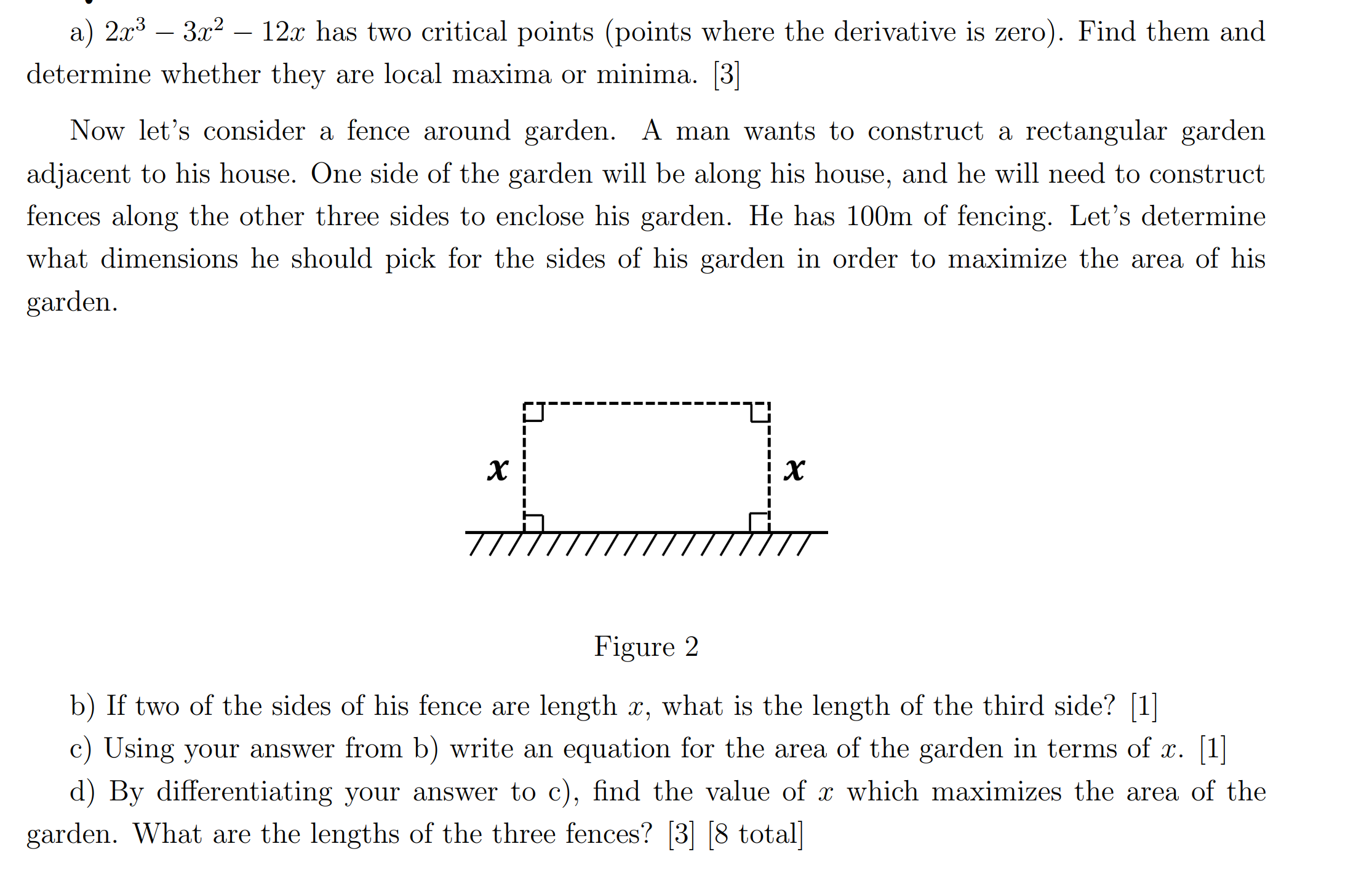 v a) 2333 3.752 12:1: has two critical points (points where