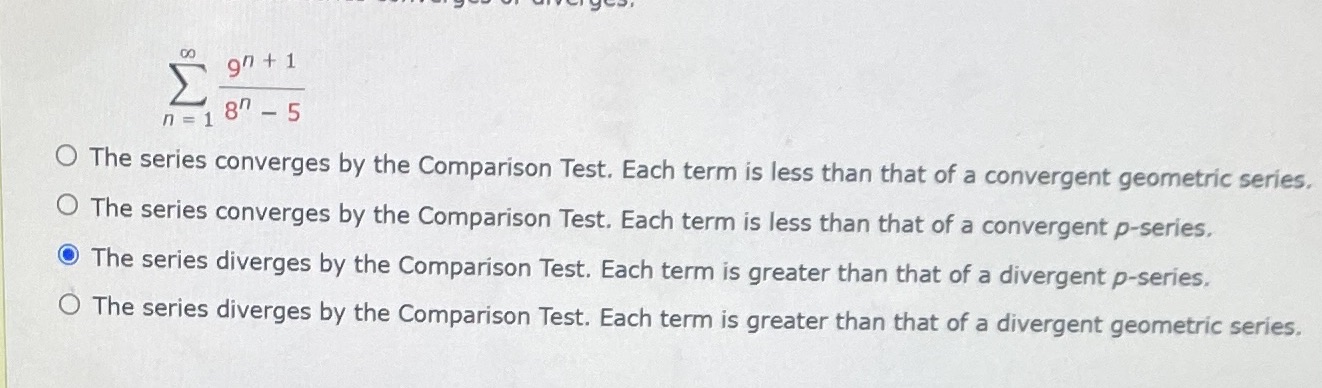please help gn + 1 n = 18" - 5 O The