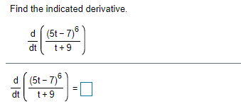 + 5)3 dy dx (Type an expression using x as the variable.)\fFind