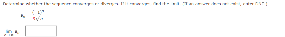 nd the limit. (If an answer does not exist, enter DNE.) n+5