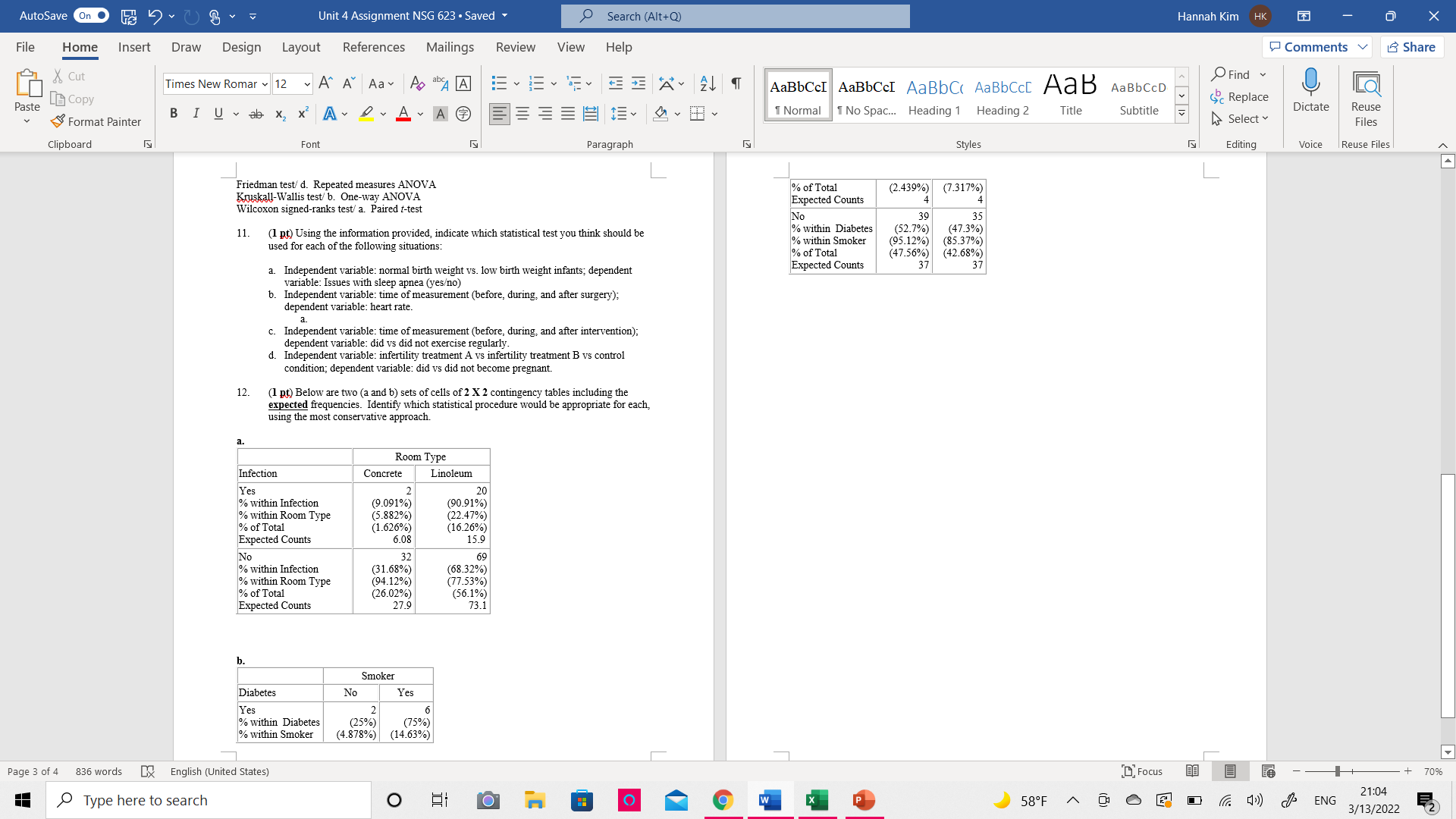 I need help with question 12.Thank you so much! AutoSave On 4