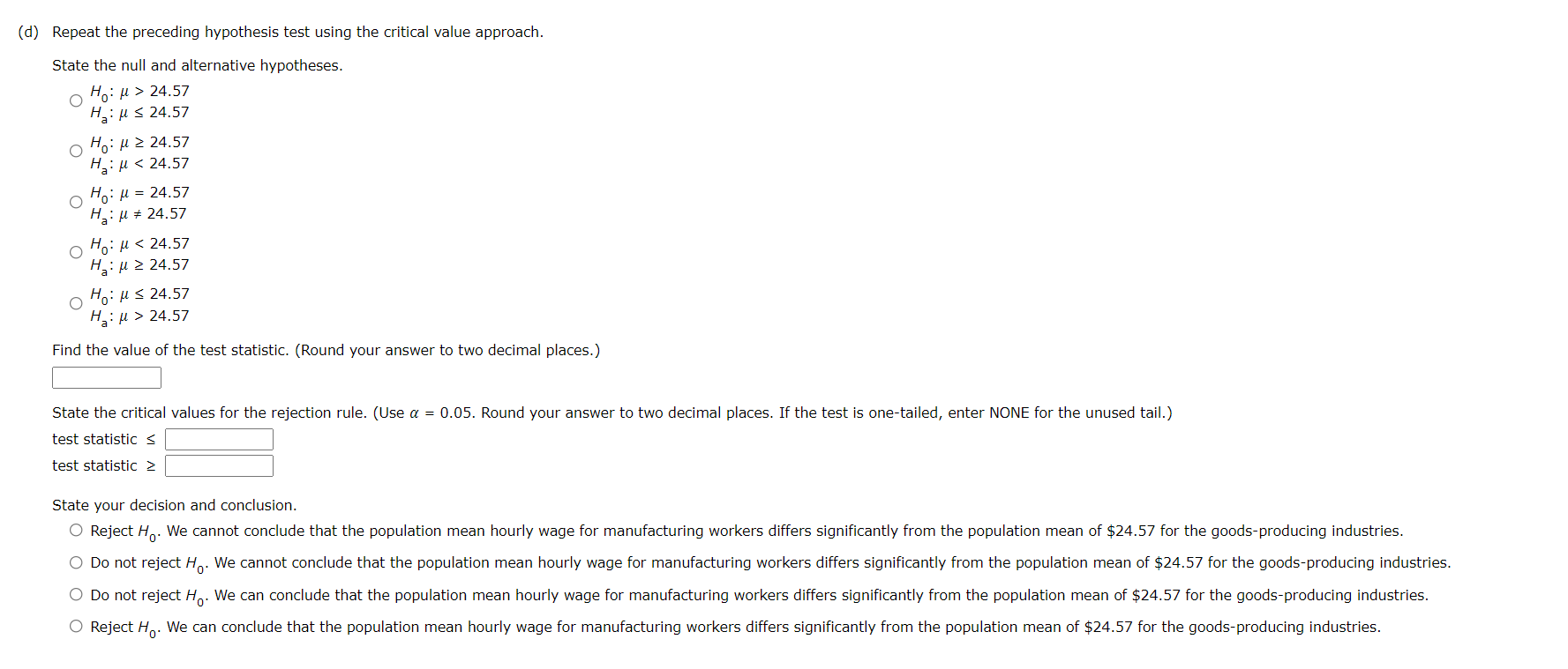 to answer this question. The mean hourly wage for employees in goods-producing