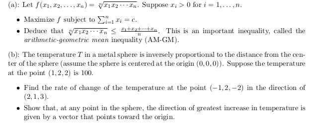 Please help with the problem. (a): Let /(21, 12. .. .. In)