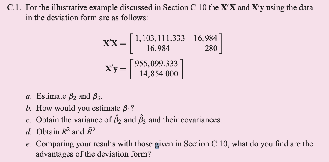  C. 1. For the illustrative example discussed in Section C. 10
