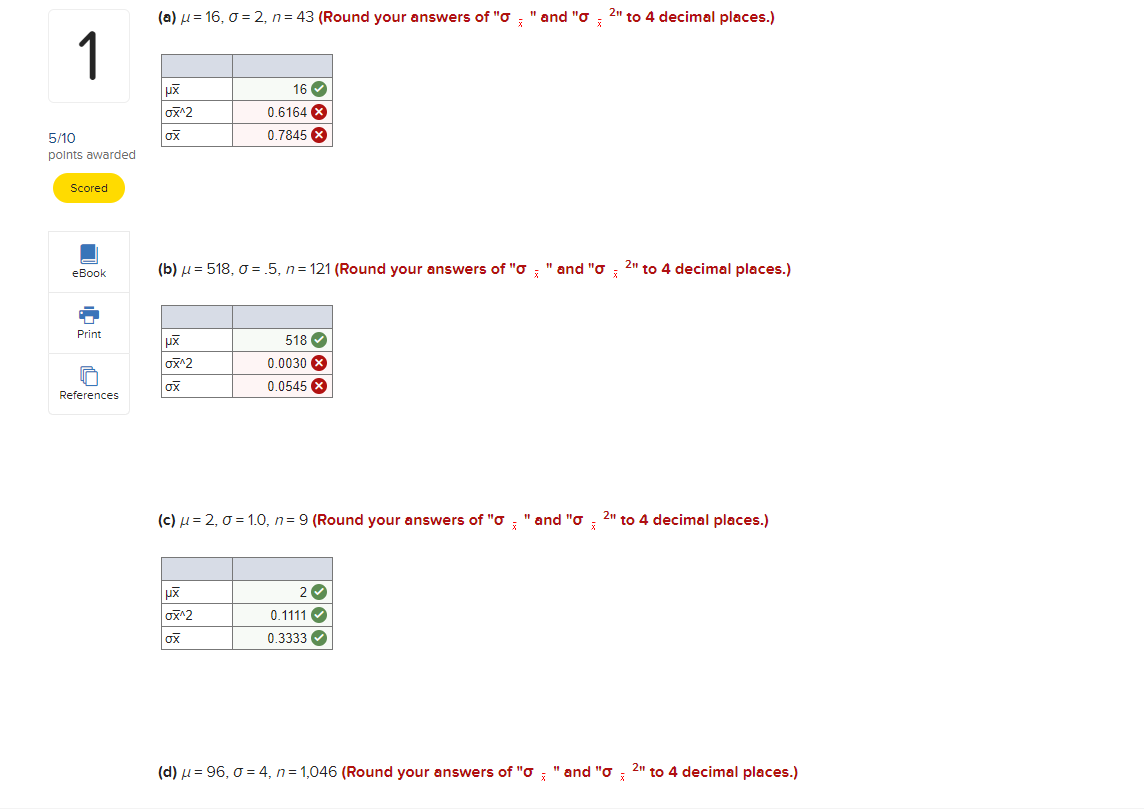  [a] ,1: =16, U: 2, n = 43 (Round your answers