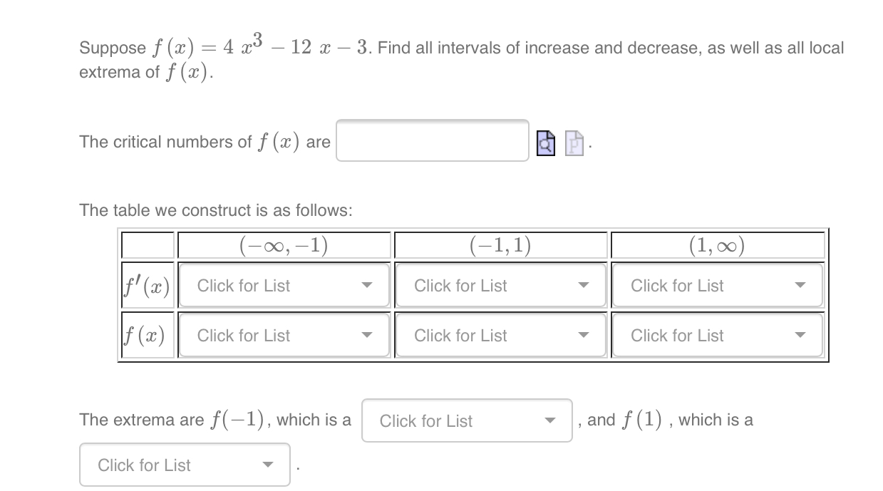 absolute extrema of f(:13) : V 9:2 + 1 en the interval