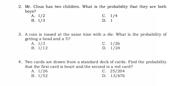 contains 6 apples, 5 bananas, 4 oranges, and 5 guavas. Dominic randomly