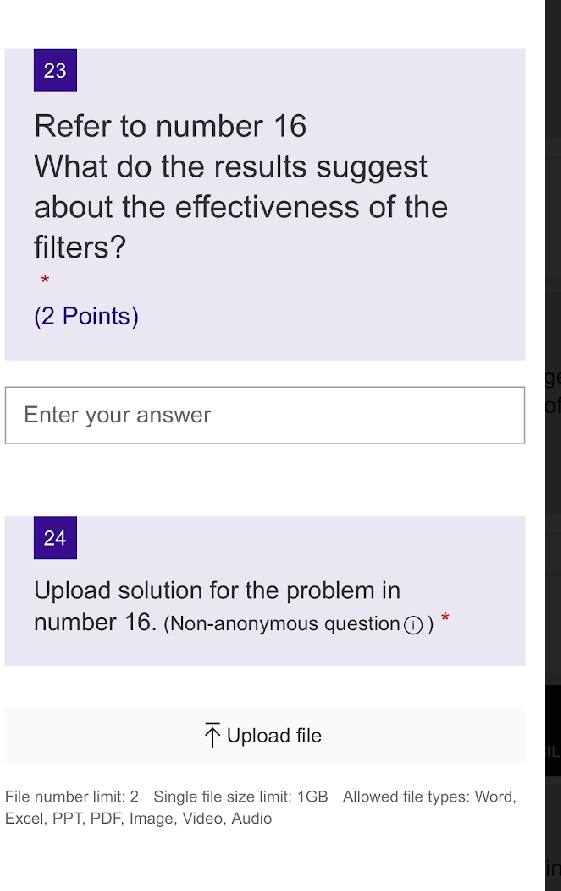 Enter your answer 19 Refer to number 16 Test Statistic to be