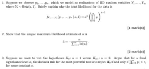  1. Suppose we oh "we ness, Me, which we model as