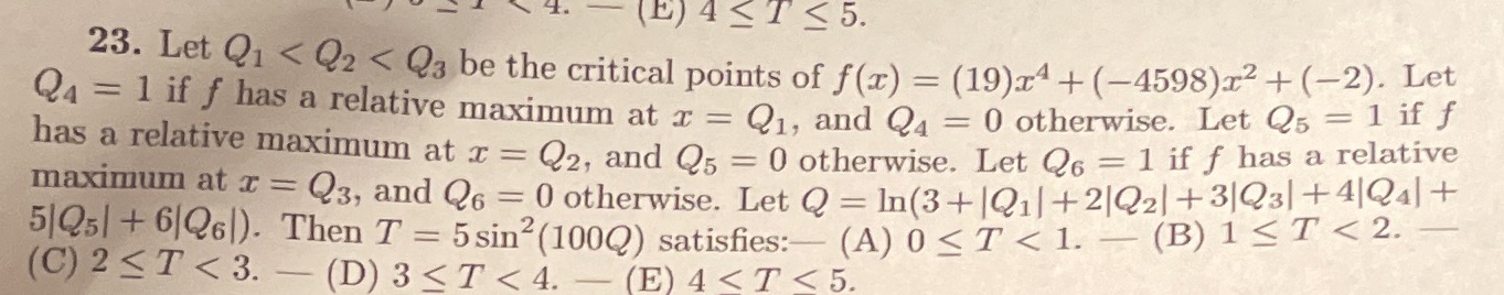 + (4598)$2 + (2). Let 23. Let QI < Q2 < Q3